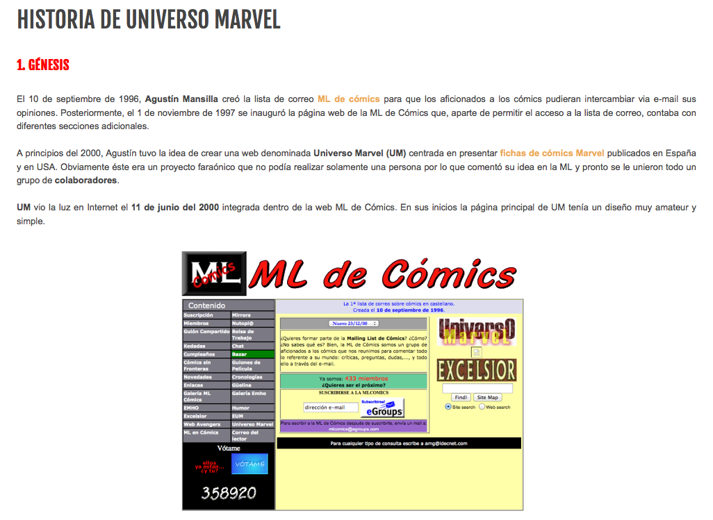 historia de universo marvel