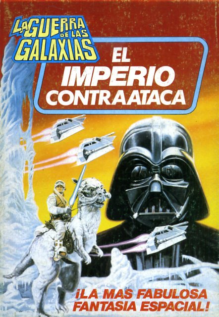 Este sí es el auténtico cómic de El Imperio Contraataca, también en edición Bruguera, con una cubierta original pintada por Bob Larkin. En la última página del álbum se reproducía un ominoso anuncio: "El Sorprendente Spider-Man, ¡próximamente en Cómics Bruguera!" Los fans arácnicos no podían sospechar la que se les venía encima...